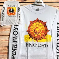 ◉ ピンクフロイド PINK FLOYD 白 長袖 Tシャツ tee ロン T ティーシャツ 7分丈 袖プリント バンド ロック ツアー ライブ デザイン 両面 プリント 派手 奇抜 古着 ビンテージ vintage メタル  p10/のサムネイル
