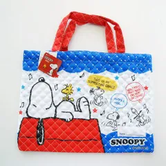スヌーピー　レッスンバッグ　手提げ
