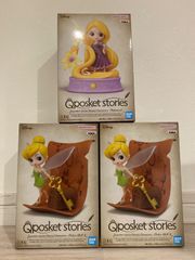 ディズニー　ラプンツェル　ティンカーベル　キューポスケット　フィギュア　まとめ売り