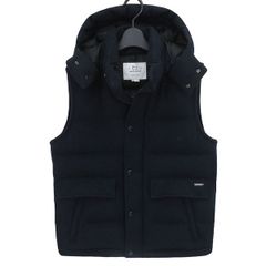 【極美品】ウールリッチ WOOLRICH 最高級 ロロピアーナ ウール ダウン ベスト S ダークネイビーLORO PIANA STORM SYSTEM 国内正規品 47319