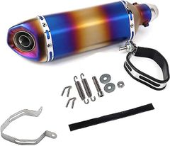 汎用オートバイ消音器 GP バイクサイレンサー ステンレスバイク排気管マフラー ステンレスオートバイ改造部品 38mm ~ 50.8mmオートバイの排気管の装い