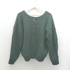 ◇ moussy マウジー 無地 前ボタン閉め 生地厚手 長袖 カーディガン サイズF ブラック レディース E 【1308290033241】のサムネイル
