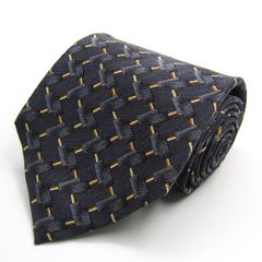 ミッソーニ ブランド ネクタイ シルク 格子柄 総柄 伊製生地 PO メンズ ブラック Missoni 【中古】