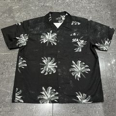 WIND AND SEA 25ss PALM TREE OPEN COLLER SHIRT SIZE-M ウィンダンシー パームツリーアロハシャツ 南堀江店