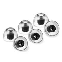 AZLA SednaEarfit Crystal 2 Standard [イヤーピース M/ML/Lサイズ各1ペア] 最高級プレミアムLSR素材採用 テーパード型構造 二重構造軸部強化 ハニカム構造ワックスガード搭載 細軸ノズルアダプター付属 高域改善 低刺激