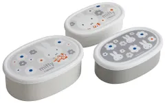 【人気商品】保存容器 お弁当 3個セット ミッフィー 抗菌 モノトーン 日本製 スケーター(Skater) SRS3SAG-A