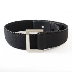 MHR0271 美品 GIVENCHY ジバンシィ ベルト ヴィンテージ 希少 ブラック×シルバー 黒のサムネイル