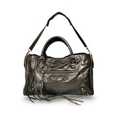 BALENCIAGA バレンシアガ The City ザ・シティ 2WAY ショルダー ハンドバッグ ブラック レザー 正規品
