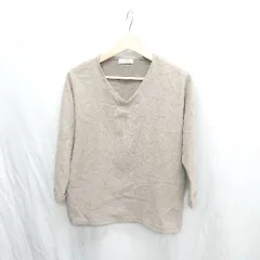 ◇ ⊂ Φ BEAUTY & YOUTH ビューティアンドユース UNITED ARROWS 七分袖 カットソー サイズF ブラウン系 レディース E  【1410290030752】