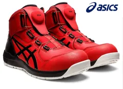 アシックス CP304 600 クラシックレッド×ブラック 安全靴 作業靴 ウィンジョブ BOAタイプ ハイカット メンズ レディース 23cm-28cm asics スニーカータイプ fuzeGEL フューズゲル 耐油性 耐摩耗性