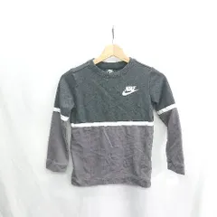 ◇ ⊇Φ NIKE ナイキ コットン系 長袖 ロンT サイズXS ブラック　グレー系 レディース E  【1410100046652】