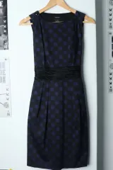 W ( S ) Club Monaco(クラブモナコ) ドレス ワンピース ノースリーブ ドット ハンソム- 13DA3