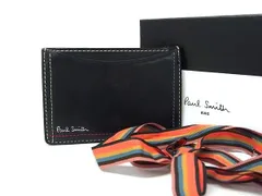■美品■ Paul Smith ポールスミス レザー パスケース カードケース 定期入れ レディース ブラック系 DE5491