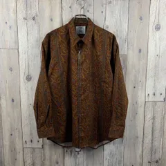 【新品】PERSONAL & STATUS 長袖 総柄 アート シャツ L