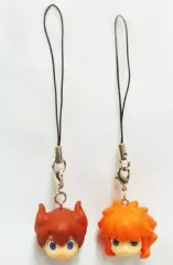 【中古】ストラップ(キャラクター) 松風天馬&雨宮太陽 ペアキャラストラップ 「3DSソフト イナズマイレブンGO2 クロノ・ストーン ネップウ」 早期購入者特典