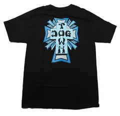 Dogtown Skateboards (ドッグタウン) Tシャツ 80年代 復刻 Cross Logo Color T-Shirt Black x Blue スケボー SKATE SK8 スケートボード