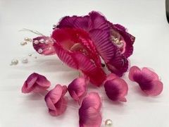 髪飾り セット品 紫・ピンク 花 co421-a0034