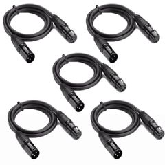 カナレ XLRケーブル 5本 セット マイクケーブル 音響機器 PA 信号線