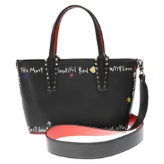 CHRISTIAN LOUBOUTIN (クリスチャンルブタン) カバタ スパイクスタッズ ミニ 2WAYハンドバッグ ショルダーバッグ ブラックのサムネイル