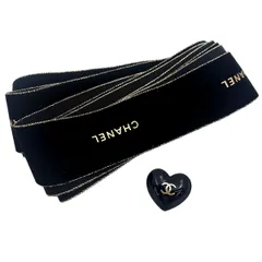CHANEL シャネル ラッピング用 プレゼント用 ベロア リボン ハートチャーム ホリデー 限定