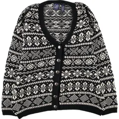 オールド　GAP ヴィンテージ　90s カーディガン　ウール　総柄　マルチカラー Casualland SPORTSWEAR 総柄カーディガン – WEGO ONLINE STORE