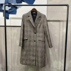 ( 95 ) EGOIST(エゴイスト) レディース ウール グレンチェック ロングコート