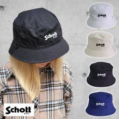 Schott NYC ショット ベーシック バケットハット バケハ ロゴ 帽子 ワンポイント コットンツイルハット メンズ レディース N.Y.C ユニセックス