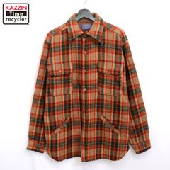 70s vintage レザー切り替え ウール スタジャン メンズ XL