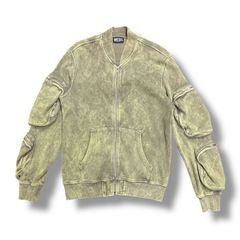 DIESEL 22AW S-GINNET ボンバージャケット MA-1 ブルゾン ディーゼル A06419 カーキ XS 90876A7