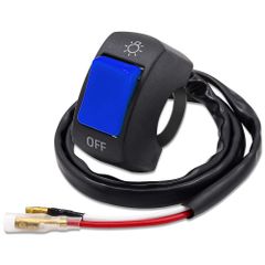 新品 Aoling ハンドルスイッチ バイク DC12V 7/8インチのバイクハンドルバーに適用 ギボン端子付き ヘッドライト/スポットライト/フォグライトをコントロール オン/オフタイプ 単品