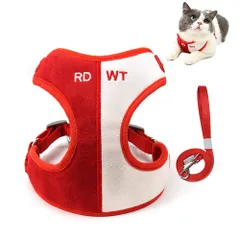 新品 引っ張り防止胴輪 負担が少ない首輪 咳き込み防止 ハーネス サイズ調整可 ソフト 通気性高 ハーネス 軽量 脱着簡単 歩行補助 猫 老犬介護 しつけ 運動向き 犬 犬 小型犬 中型犬 ペット用品 大型犬 柴犬 秋田犬 meioro (赤と白 S)