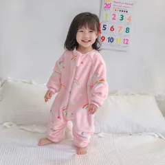 ☆ タイプE ☆ 100cm ☆ キッズ スリーパー pk001 パジャマ キッズ オールインワン スリーパー ルームウエア 寝袋パジャマ 部屋着 寝巻き 寝間着 長袖 柔らか 防寒 保温 ファスナー開閉 ベビー服 子供服 かわいい カワイイ 秋 冬