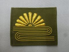 ★別注品　菊水袖章　レプリカ　金モール刺繍　オリーブグリーン生地★新品
