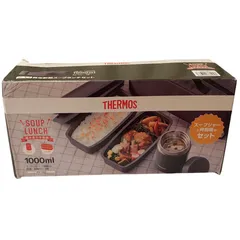 WJ42  サーモス THERMOS 真空断熱スープランチセット ダークグレー JEA-1000-DGY