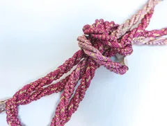 【一輝堂】【着物】 和装小物 帯締め 帯締 変わり組 撚り房 グラデーション 金糸 24W-1376