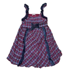 axes femme チェック ジャンパースカート ワンピース レディースM アクシーズファム