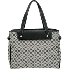 【CELINE/セリーヌ】トリオンフ トートバッグ ハンドバッグ キャンバス グレー/ブラック レディース 【中古】【真子質店】【BL】