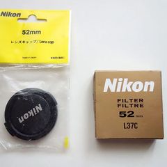 Nikon 52mm フィルター、キャップ、N84