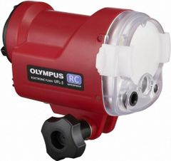 【新古品・未使用品】OLYMPUS 水中専用フラッシュ ガイドナンバー22 高速チャージ UFL-3