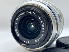 美品 OLYMPUS オリンパス M.ZUIKO DIGITAL 14-42mm F3.5-5.6 II シルバー 標準ズームレンズ マイクロフォーサーズ B134