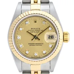 ロレックス ROLEX デイトジャスト 10Pダイヤ 79173G 腕時計 SS YG 