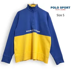R2520/ 90s POLO RALPH LAUREN ポロ ラルフローレン ハーフジップ スウェット S