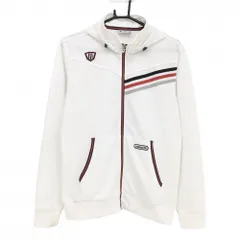 ★特価★アディダス ジップパーカー 白 胸3ライン ブルゾン  メンズ M/M ゴルフウェア adidas