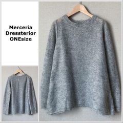A0342【美品♪】Merceria Dressterior モヘア混ラメニット
