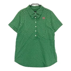 サイズ：0 PEARLY GATES パーリーゲイツ  半袖ポロシャツ ドット グリーン系 [240001171131] ゴルフウェア レディース ストスト