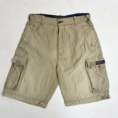 ◆ ABERCROMBIE AND FITCH アバクロンビー ＆ フィッチ カーゴパンツ ヴィンテージ ハーフパンツ 短パン 古着 ベージュ サイズM メンズ 0.37kg