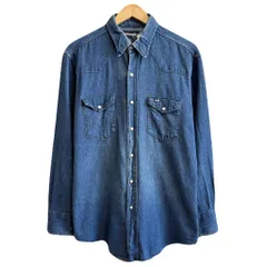 Wrangler ウエスタンシャツ ブラックデニム シャツ USA製 90s ラングラー ウエスタンシャツのおすすめ人気商品一覧 通販
