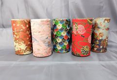 茶筒　茶缶　５個セット　バラ売不可　煎茶　焙じ茶　昭和レトロ　新品　未使用品