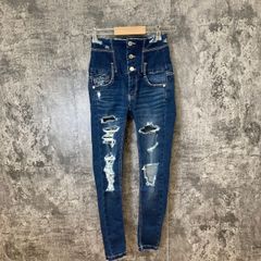 ☆EMODA☆エモダ♪デニムパンツ♪ブルー♪着回し抜群♪(XS)