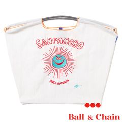 【正規品】 ボールアンドチェーン (リュウ アンベ 太陽 / ホワイト)  Lサイズ  トートバッグ